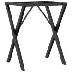 vidaXL Picioare masă de sufragerie X-Frame 60x40x73 cm Oţel vidaXL Picioare masă de sufragerie X-Frame 60x40x73 cm Oţel