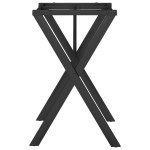 vidaXL Picioare masă de sufragerie X-Frame 60x40x73 cm Oţel vidaXL Picioare masă de sufragerie X-Frame 60x40x73 cm Oţel