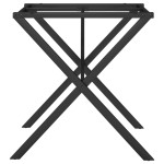 vidaXL Picioare masă de sufragerie X-Frame 70x70x73 cm Oţel vidaXL Picioare masă de sufragerie X-Frame 70x70x73 cm Oţel
