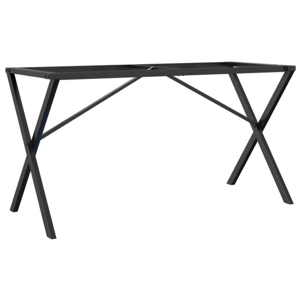 vidaXL Picioare masă de sufragerie X-Frame 120x60x73 cm Oţel