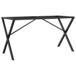 vidaXL Picioare masă de sufragerie X-Frame 140x60x73 cm Oţel vidaXL Picioare masă de sufragerie X-Frame 140x60x73 cm Oţel