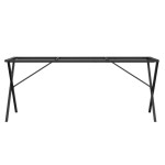 vidaXL Picioare masă de sufragerie X-Frame 180x80x73 cm Oţel vidaXL Picioare masă de sufragerie X-Frame 180x80x73 cm Oţel