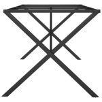 vidaXL Picioare masă de sufragerie X-Frame 180x80x73 cm Oţel vidaXL Picioare masă de sufragerie X-Frame 180x80x73 cm Oţel