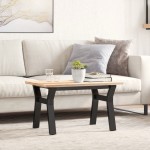 vidaXL Picioare Măsuță de cafea Y-Frame 60x40x38 cm Oţel vidaXL Picioare Măsuță de cafea Y-Frame 60x40x38 cm Oţel