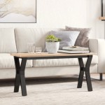 vidaXL Picioare Măsuță de cafea Y-Frame 90x30x43 cm Oţel vidaXL Picioare Măsuță de cafea Y-Frame 90x30x43 cm Oţel