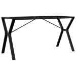 vidaXL Picioare masă de sufragerie Y-Frame 140x60x73 cm Oţel