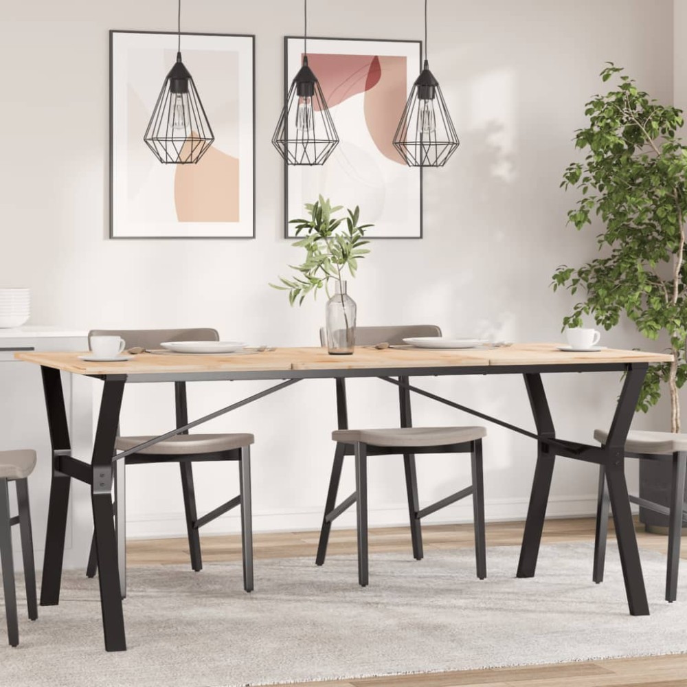 vidaXL Picioare masă de sufragerie Y-Frame 160x80x73 cm Oţel