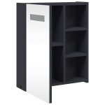 vidaXL Dulap cu oglindă de baie cu lumină LED, gri, 45x13x52 cm vidaXL Dulap cu oglindă de baie cu lumină LED, gri, 45x13x52 cm