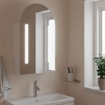 vidaXL Dulap cu oglindă de baie cu LED, alb, 42x13x70 cm, arcuit vidaXL Dulap cu oglindă de baie cu LED, alb, 42x13x70 cm, arcuit