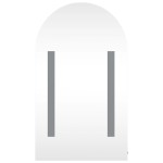 vidaXL Dulap cu oglindă de baie cu LED, gri, 42x13x70 cm, arcuit vidaXL Dulap cu oglindă de baie cu LED, gri, 42x13x70 cm, arcuit