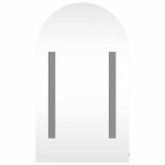vidaXL Dulap cu oglindă de baie cu LED, negru, 42x13x70 cm, arcuit vidaXL Dulap cu oglindă de baie cu LED, negru, 42x13x70 cm, arcuit