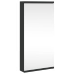 vidaXL Dulap de colț cu oglindă pentru baie, negru, 30x24x60 cm vidaXL Dulap de colț cu oglindă pentru baie, negru, 30x24x60 cm