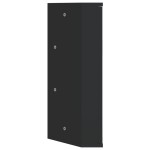 vidaXL Dulap de colț cu oglindă pentru baie, negru, 30x24x60 cm vidaXL Dulap de colț cu oglindă pentru baie, negru, 30x24x60 cm