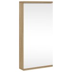 vidaXL Dulap de colț cu oglindă pentru baie, stejar, 30x24x60 cm vidaXL Dulap de colț cu oglindă pentru baie, stejar, 30x24x60 cm