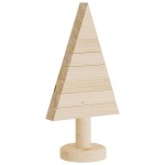 vidaXL Brazi de Crăciun din lemn decorativi 2 buc. 30 cm lemn de pin