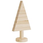 vidaXL Brazi de Crăciun din lemn decorativi 2 buc. 30 cm lemn de pin