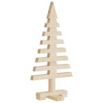vidaXL Brad de Crăciun din lemn decorativ, 60 cm, lemn de pin masiv vidaXL Brad de Crăciun din lemn decorativ, 60 cm, lemn de pin masiv