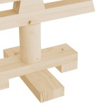 vidaXL Brad de Crăciun din lemn decorativ, 60 cm, lemn de pin masiv vidaXL Brad de Crăciun din lemn decorativ, 60 cm, lemn de pin masiv