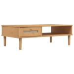 vidaXL Masă de cafea SENJA aspect ratan maro 100x55x33 cm lemn masiv vidaXL Masă de cafea SENJA aspect ratan maro 100x55x33 cm lemn masiv