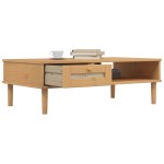 vidaXL Masă de cafea SENJA aspect ratan maro 100x55x33 cm lemn masiv vidaXL Masă de cafea SENJA aspect ratan maro 100x55x33 cm lemn masiv