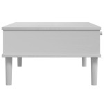 vidaXL Masă de cafea SENJA aspect ratan alb 100x55x33 cm lemn masiv vidaXL Masă de cafea SENJA aspect ratan alb 100x55x33 cm lemn masiv