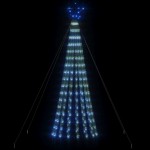 vidaXL Pom de Crăciun LED 275 LED-uri Albastru 180 cm vidaXL Pom de Crăciun LED 275 LED-uri Albastru 180 cm