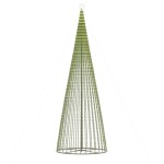 vidaXL Pom de Crăciun LED 1544 LED-uri Alb Cald 500 cm