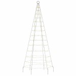 vidaXL Pom de Crăciun LED pe stâlp 200 LED-uri Alb Cald 180 cm