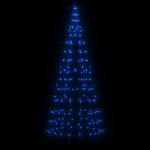 vidaXL Pom de Crăciun LED pe stâlp 200 LED-uri Albastru 180 cm vidaXL Pom de Crăciun LED pe stâlp 200 LED-uri Albastru 180 cm