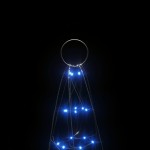 vidaXL Pom de Crăciun LED pe stâlp 200 LED-uri Albastru 180 cm vidaXL Pom de Crăciun LED pe stâlp 200 LED-uri Albastru 180 cm