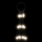vidaXL Pom de Crăciun LED pe stâlp 3000 LED-uri Alb Rece 800 cm