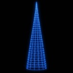 vidaXL Pom de Crăciun LED pe stâlp 3000 LED-uri Albastru 800 cm