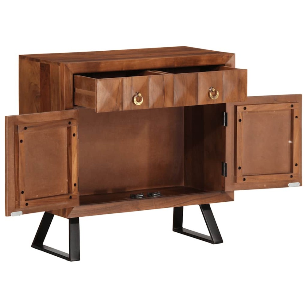 vidaXL Dulap cu sertar maro miere 70x35x70 cm lemn masiv de salcâm