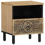 vidaXL Noptiere, 2 buc., 40x33x46 cm, lemn masiv de acacia vidaXL Noptiere, 2 buc., 40x33x46 cm, lemn masiv de acacia