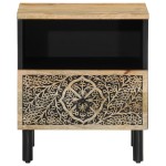 vidaXL Noptiere, 2 buc., 40x33x46 cm, lemn masiv de acacia vidaXL Noptiere, 2 buc., 40x33x46 cm, lemn masiv de acacia