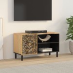 vidaXL Comodă TV, 80x31x46 cm, lemn masiv de mango