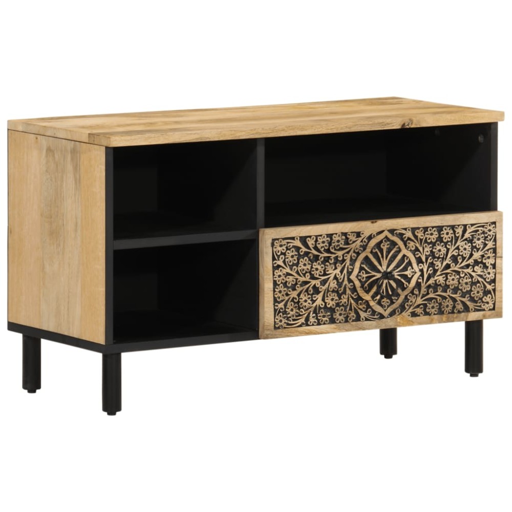 vidaXL Dulap TV, 80x33x46 cm, lemn masiv de mango
