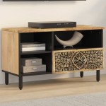 vidaXL Dulap TV, 80x33x46 cm, lemn masiv de mango vidaXL Dulap TV, 80x33x46 cm, lemn masiv de mango
