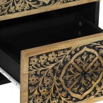 vidaXL Dulap lateral, 40x33x75 cm, lemn masiv de mango