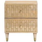vidaXL Noptieră, 40x33x46 cm, lemn masiv de mango vidaXL Noptieră, 40x33x46 cm, lemn masiv de mango
