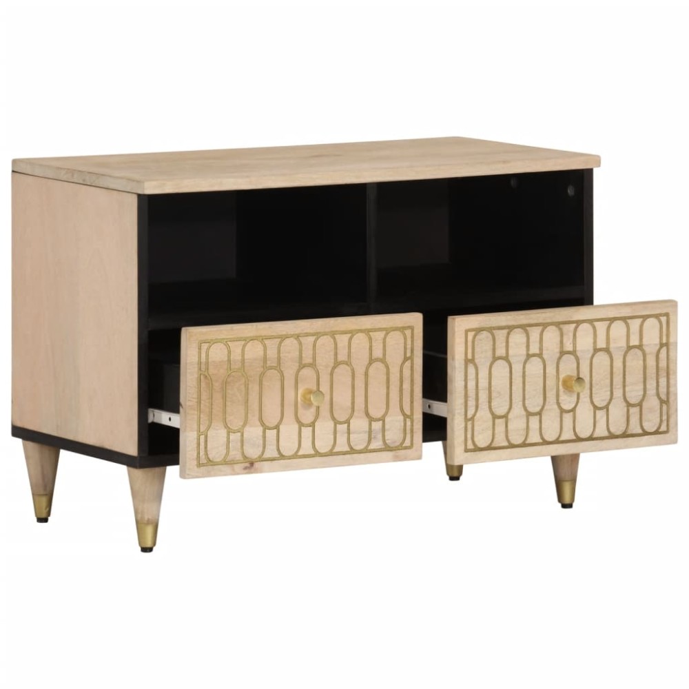 vidaXL Comodă TV, 70x33x46 cm, lemn masiv de mango