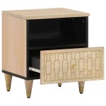 vidaXL Noptiere, 2 buc., 40x33x46 cm, lemn masiv de acacia vidaXL Noptiere, 2 buc., 40x33x46 cm, lemn masiv de acacia