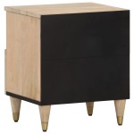 vidaXL Noptiere, 2 buc., 40x33x46 cm, lemn masiv de acacia vidaXL Noptiere, 2 buc., 40x33x46 cm, lemn masiv de acacia