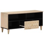 vidaXL Comodă TV, 100x33x46 cm, lemn masiv de mango