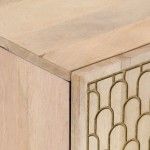 vidaXL Dulap pentru chiuveta de baie, 62x33x58 cm, lemn masiv de mango