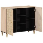 vidaXL Dulap lateral, 90x33x75 cm, lemn masiv de mango