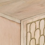vidaXL Dulap lateral, 90x33x75 cm, lemn masiv de mango