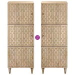 vidaXL Dulap înalt, 40x33x110 cm, lemn masiv de mango