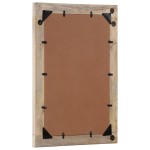 vidaXL Oglindă de baie, 50x70x2,5 cm, lemn masiv de mango și sticlă vidaXL Oglindă de baie, 50x70x2,5 cm, lemn masiv de mango și sticlă