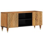 vidaXL Comodă TV, 105x33x46 cm, lemn masiv de mango